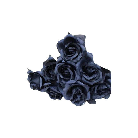 Dark Gothic black simulated rose bouquet