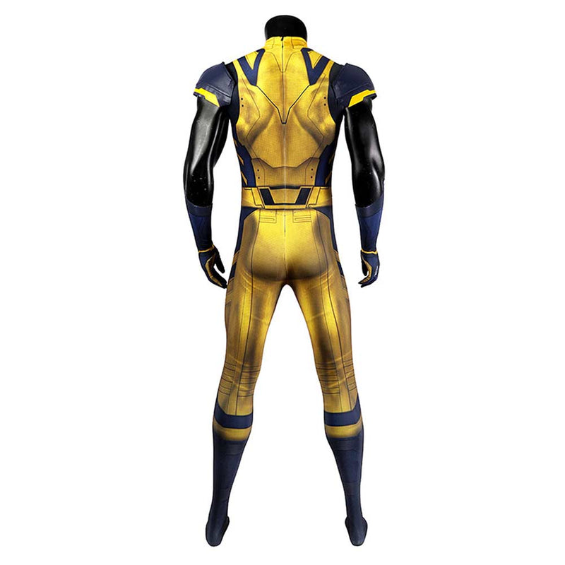 Deadpool 3 Wolverine James Logan Howlett Yellow Adult Sleeveless Jumpsuit Party Carnival Halloween Cosplay Costume