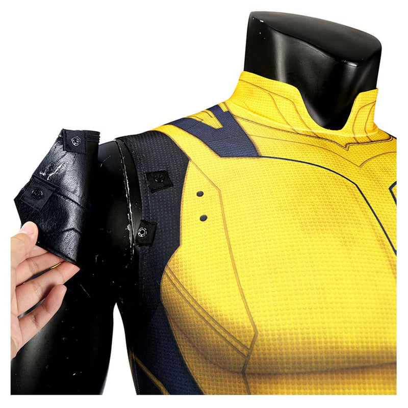 Deadpool 3 Wolverine James Logan Howlett Yellow Adult Sleeveless Jumpsuit Party Carnival Halloween Cosplay Costume