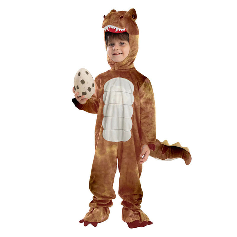 VeeGet Dinosaur Kids Tyrannosaurus Rex Halloween Cute Plush Jumpsuit Cosplay Costume BoysKidsCostume