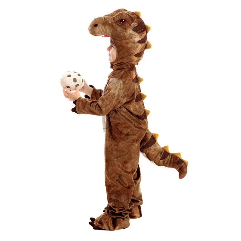 VeeGet Dinosaur Kids Tyrannosaurus Rex Halloween Cute Plush Jumpsuit Cosplay Costume BoysKidsCostume