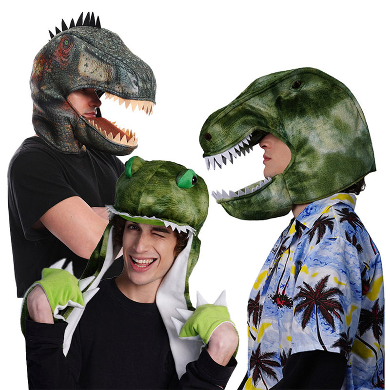 Dinosaur Mask Cosplay Latex Masks Helmet Masquerade Halloween Party Costume Props