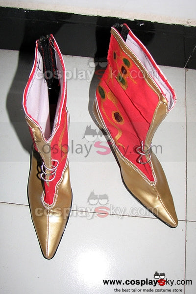 VeeGet Dissidia 012: Duodecim Final Fantasy Cosplay Boots Red