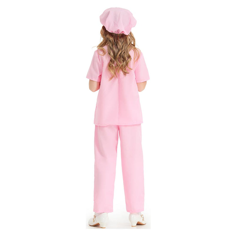 Doctor Cosplay Costume  Kids Pink Clothes Outfits Halloween Carnival Party Disguise Suit