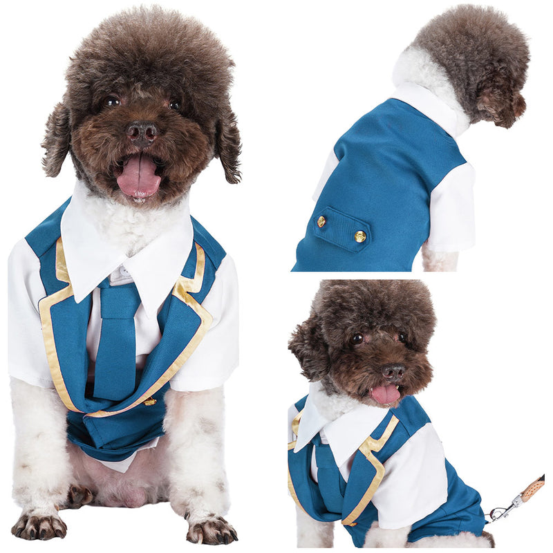 dog tuxedo Pet Dogs Coat Halloween Carnival Party Suit Pet suit short-sleeved