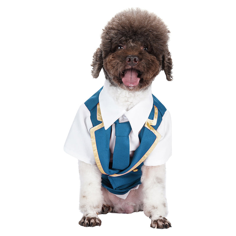 dog tuxedo Pet Dogs Coat Halloween Carnival Party Suit Pet suit short-sleeved