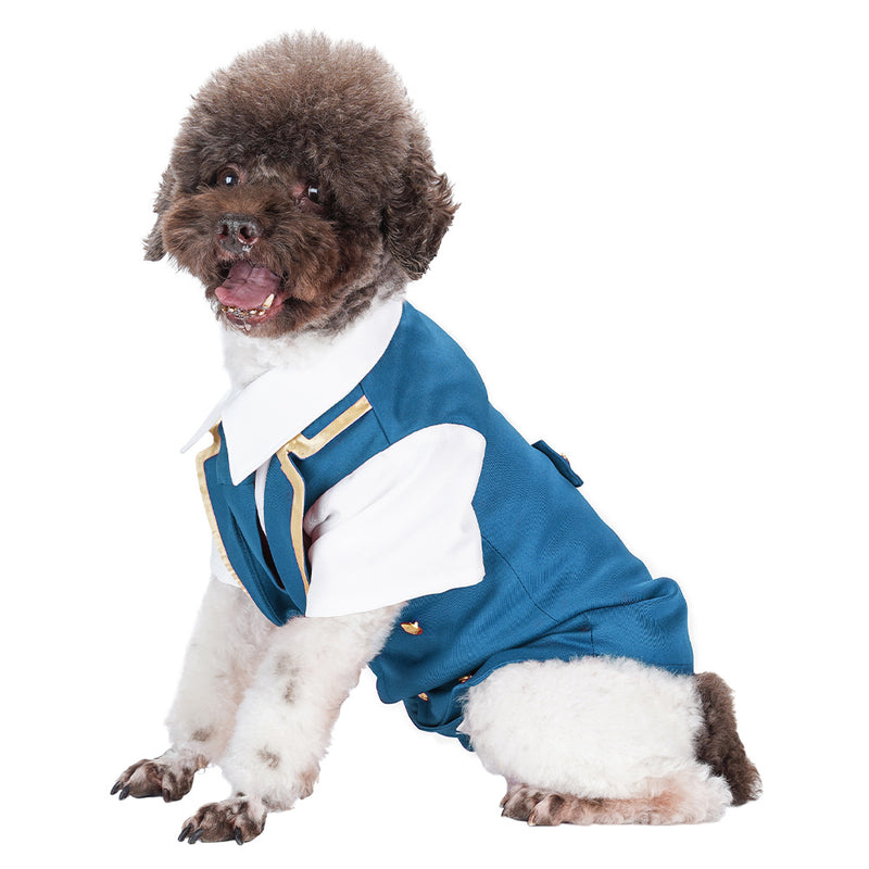 dog tuxedo Pet Dogs Coat Halloween Carnival Party Suit Pet suit short-sleeved