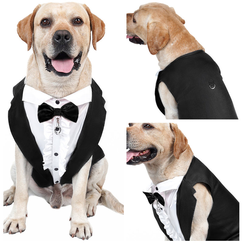 Dog Wedding Costums Dog Tuxedo Halloween Pet Costumes Cosplay Costume Outfits Halloween Carnival Party Suit