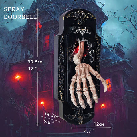 doorbell sensing spray Halloween Horror Voice Controlled Ghost House Scene Layout Prop