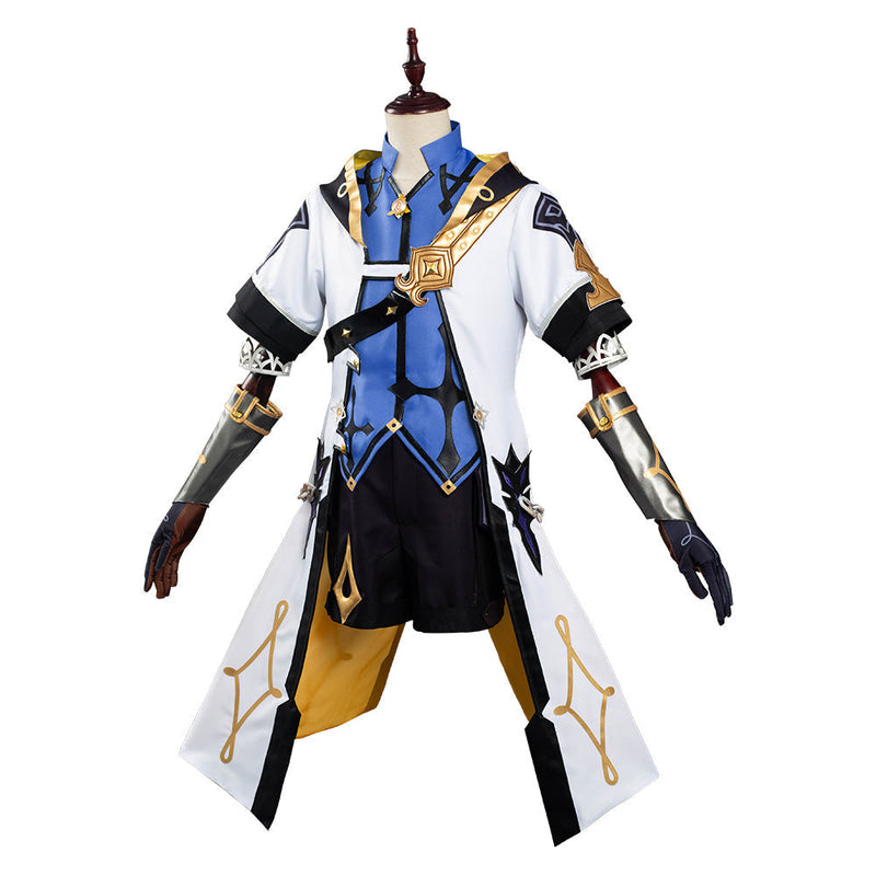 VeeGet Game Genshin Impact Albedo Costume Outfits for Halloween Carnival Cosplay Costume