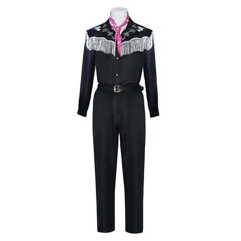 2023 BarB Pink Style Movie Ken Western Cowboy Retro Outfits Halloween Carnival Suit Ken Cosplay Costume BarBStyle