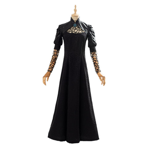 SeeCosplay The Witcher Yennefer Party Black Long Dress Cosplay Costume