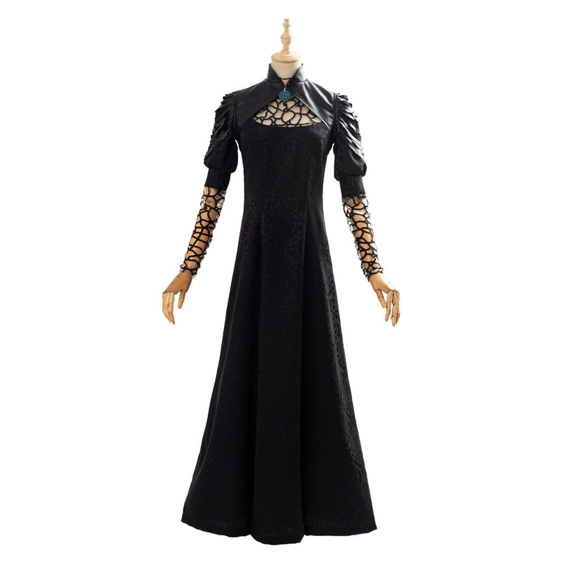 SeeCosplay The Witcher Yennefer Party Black Long Dress Cosplay Costume