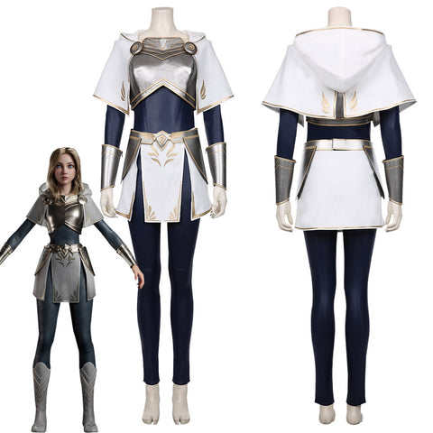 VeeGet VeeGet Game LOL League of Legends Luxanna Crownguard Halloween Carnival Suit Cosplay Costume