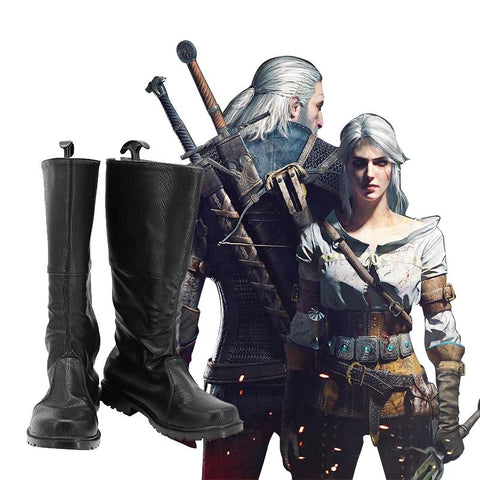 VeeGet The Witcher Cavill Geralt of Rivia Cosplay Shoes