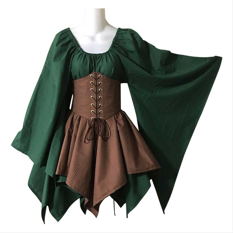 Fanituhan ladies about Robatero bell-sleeved dress dress stage dress party cosplay long-sleeved dress stage costume M