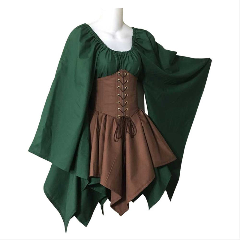 Fanituhan ladies about Robatero bell-sleeved dress dress stage dress party cosplay long-sleeved dress stage costume M