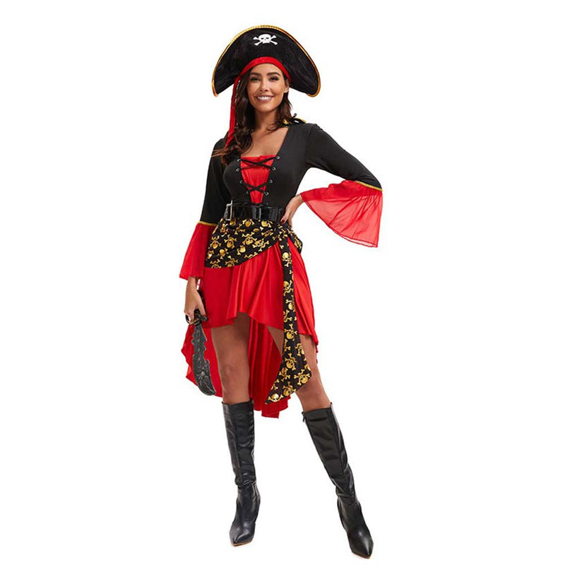 female pirate Cosplay Costume Outfits Halloween Carnival Suit