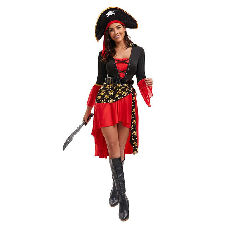 female pirate Cosplay Costume Outfits Halloween Carnival Suit