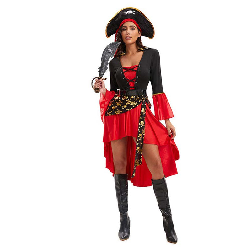 female pirate Cosplay Costume Outfits Halloween Carnival Suit