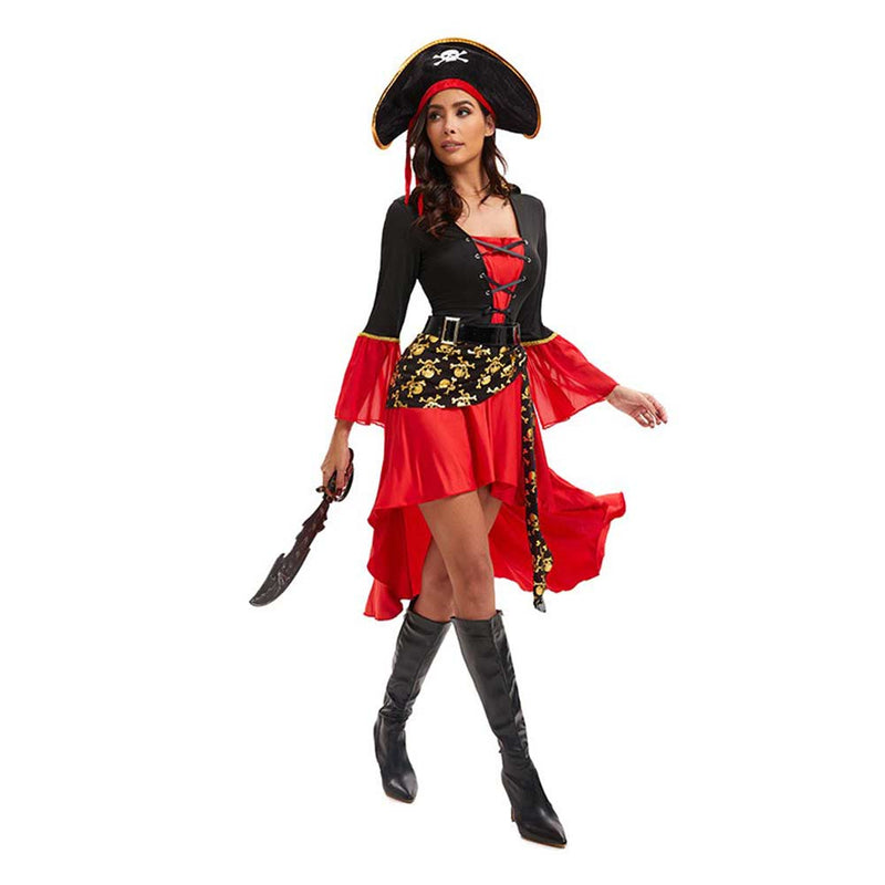 female pirate Cosplay Costume Outfits Halloween Carnival Suit