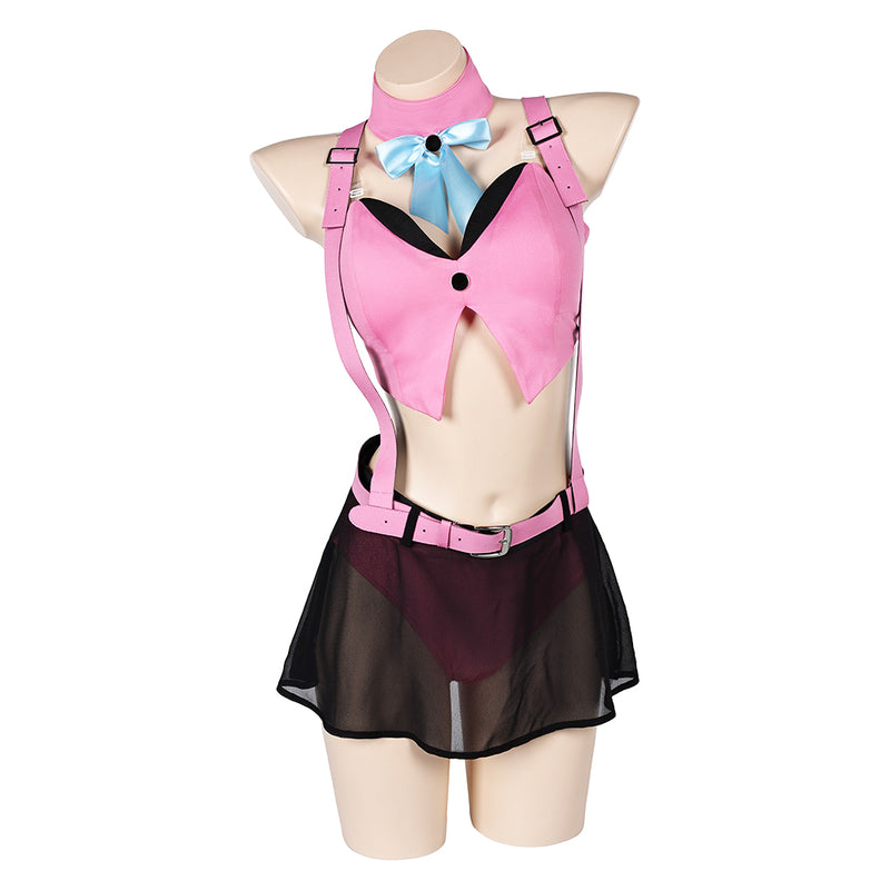 FF7EC Final Fantasy Cosplay Costume Outfits Halloween Carnival Suit bunny girl Aerith Gainsborough sexy swimsuit Aerith swimsuit Final Fantasy VII Ever Crisis