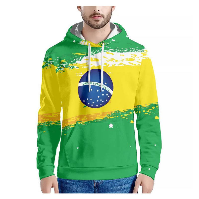 FIFA World Cup 2022 The Brazil Team Cosplay Hoodie 3D Printed Hooded Sweatshirt Men Women Casual Streetwear Pullover