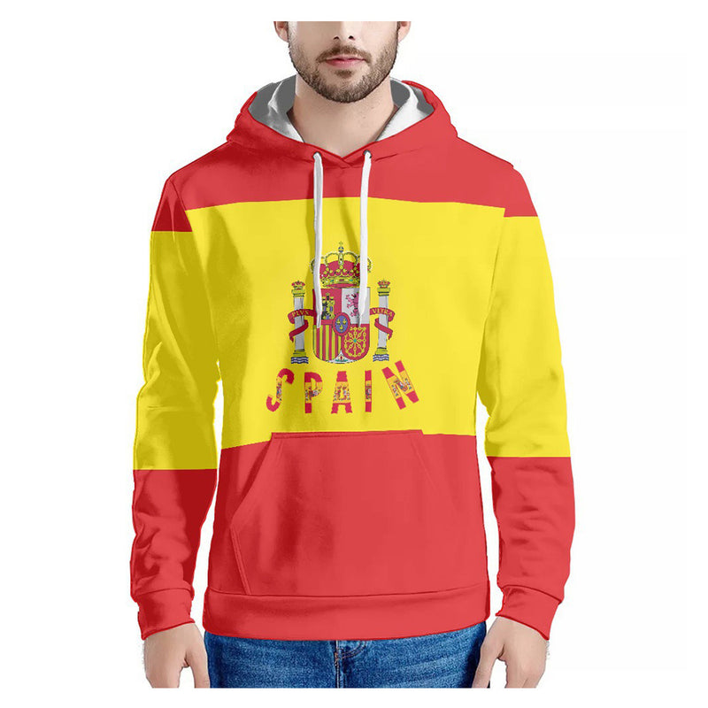 FIFA World Cup 2022 The Spanish Team Cosplay Hoodie 3D Printed Hooded Sweatshirt Men Women Casual Streetwear Pullover