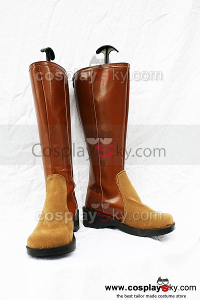 VeeGet VeeGet Final Fantasy 7 Aerith Cosplay Boots Brown