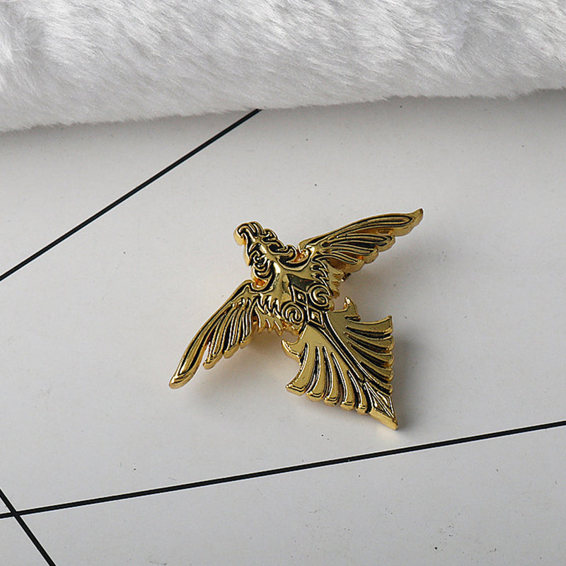 Final Fantasy Brooch Suzaku flag metal Pin Totem Brooch Video Game Fan Collectable Badge