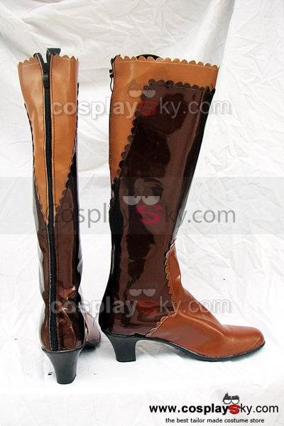 VeeGet VeeGet Final Fantasy XII Lenne Cosplay Boots Shoes Brown