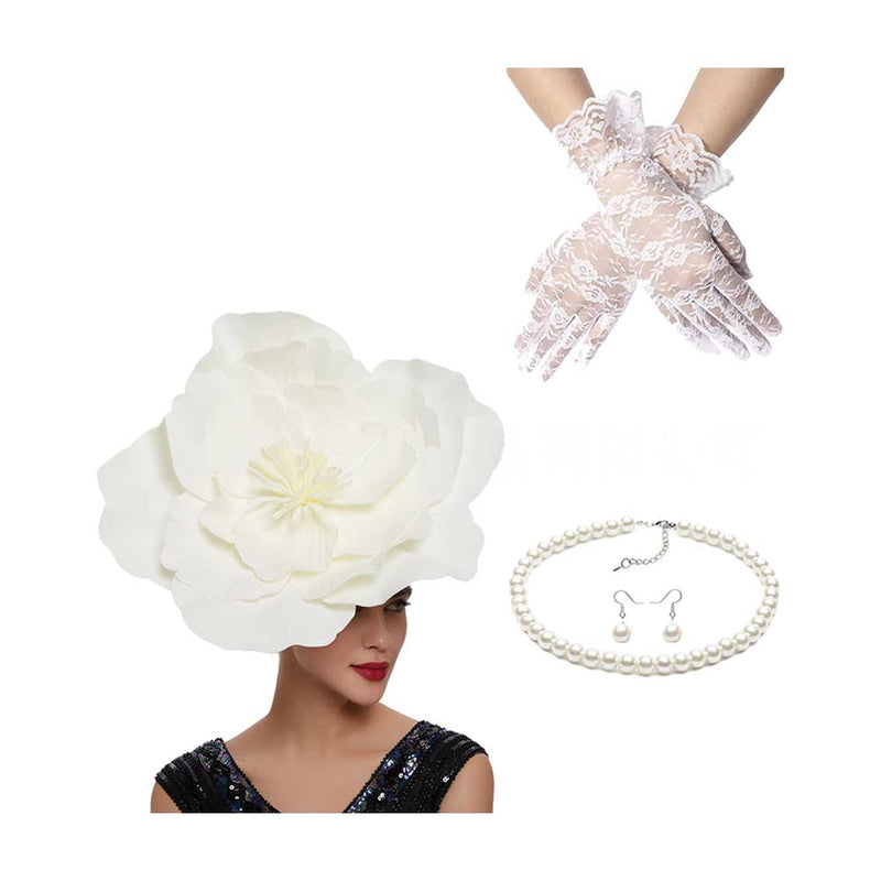 Flower Bride Ball Photography Big Flower Hair Hoops Hair Accessories