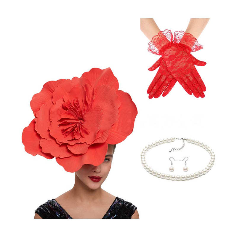 Flower Bride Ball Photography Big Flower Hair Hoops Hair Accessories