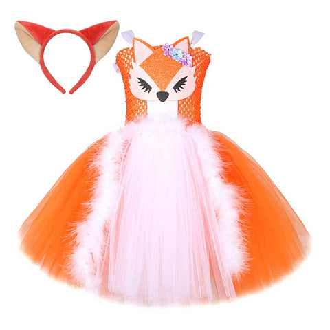 Fox Tutu Dress Cosplay Costume Outfits Halloween Carnival Suit