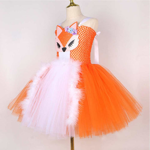 Fox Tutu Dress Cosplay Costume Outfits Halloween Carnival Suit