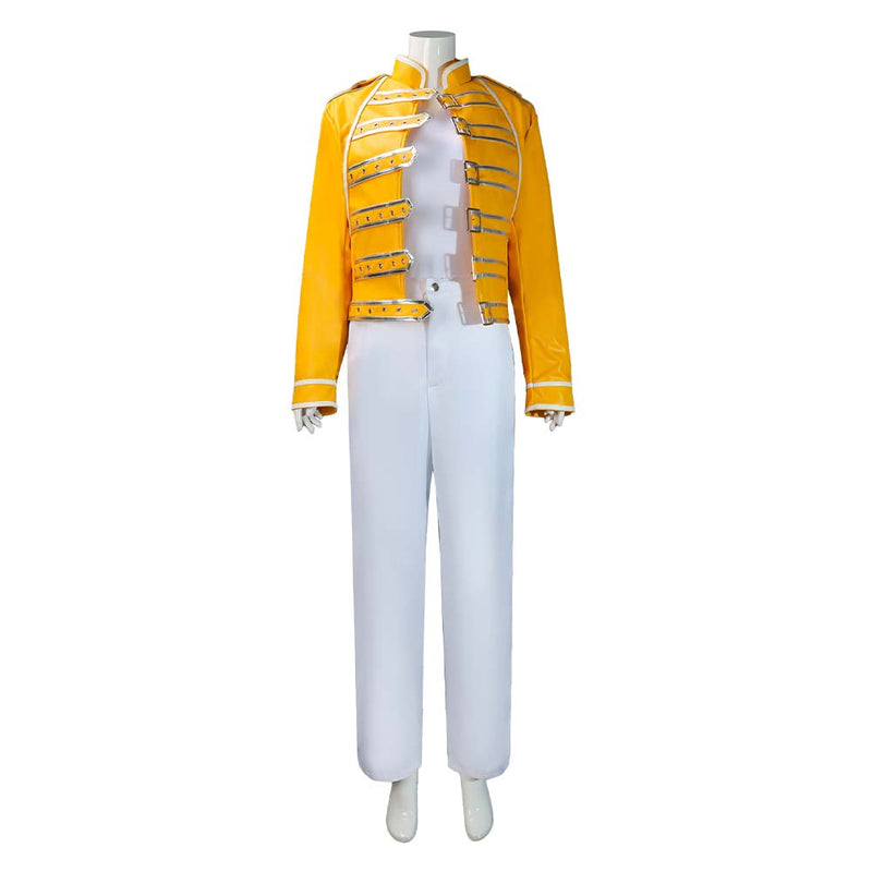 Freddie Mercury Cosplay Costume Outfits Fantasia Halloween Carnival Party Disguise Suit