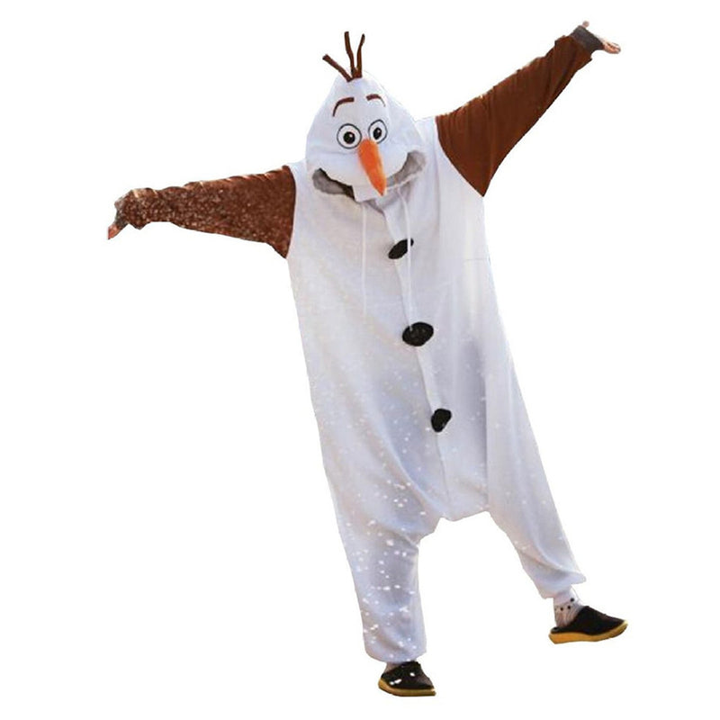 Frozen One Piece Pajamas Cosplay Cartoon Olaf Costume