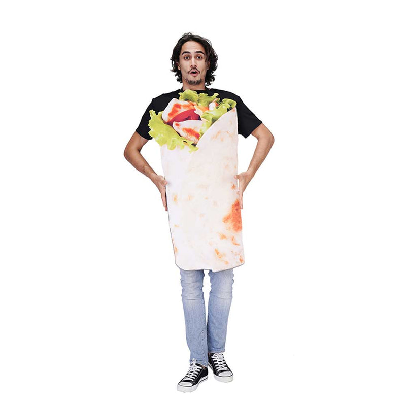 Funny food party costumes pizza rolls Cosplay Costume Outfits Halloween Carnival Suit