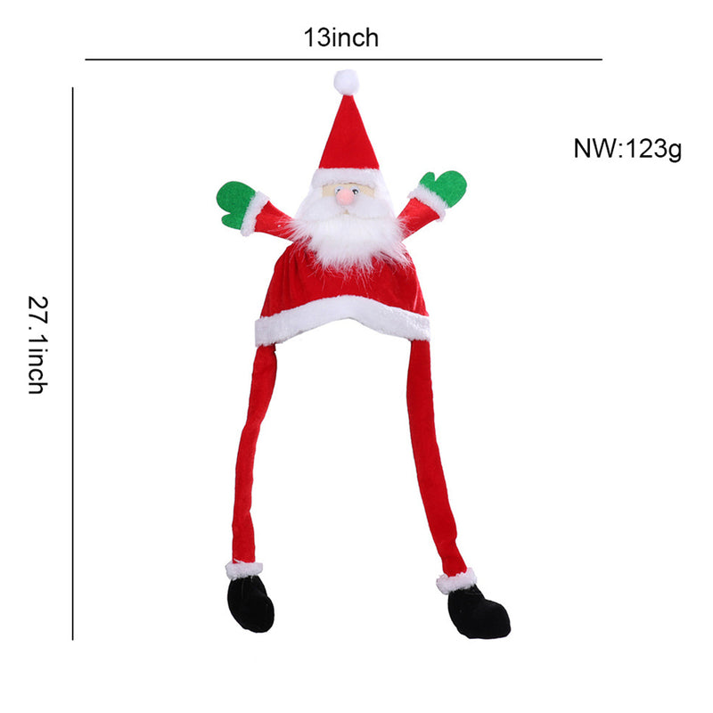 Funny santa hat Cap Christmas Cosplay Costume Accessories Outfits Halloween Carnival Suit