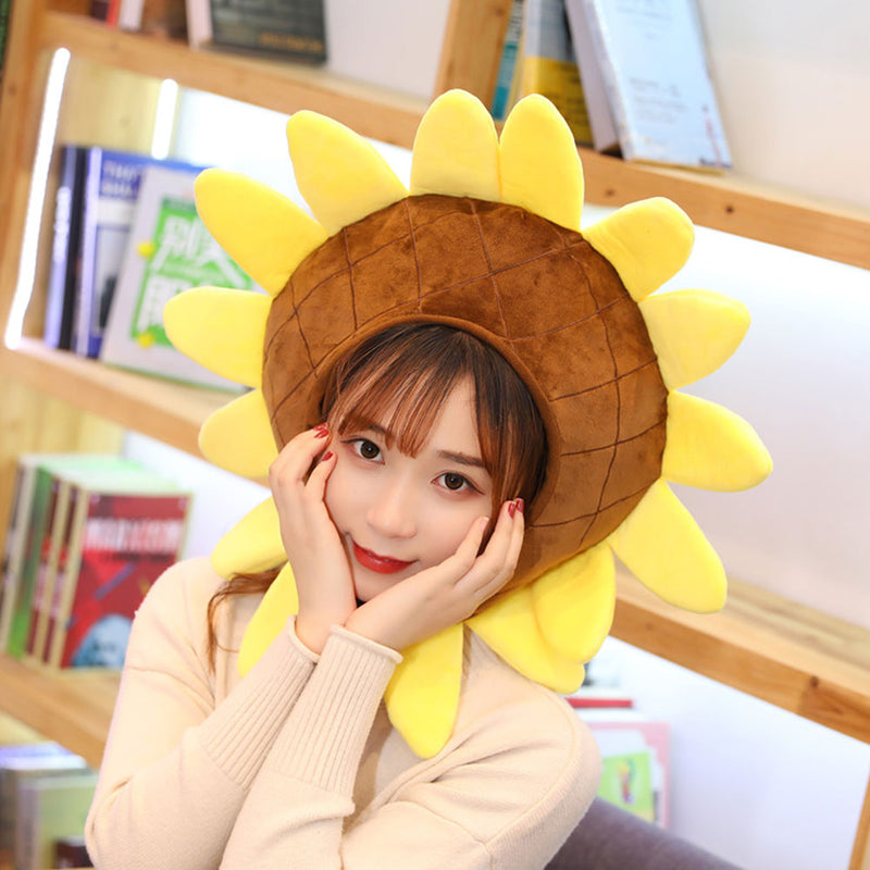 Funny Sunflower Design Hat Party Halloween Cosplay Costume Props