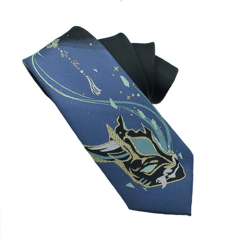 Game Genshin Impact Xiao  Cosplay Necktie Halloween Carnival Party Costume Accessories