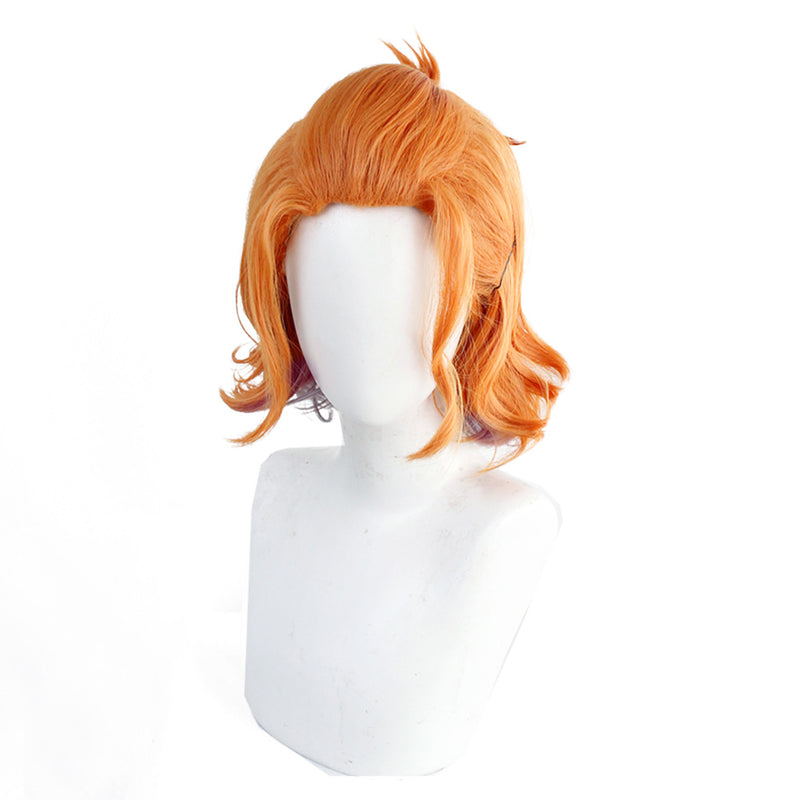 Game Twisted-Wonderland Cater Diamond Cosplay Wig Orange Short Heat Resistant Synthetic Hair Carnival Halloween Party