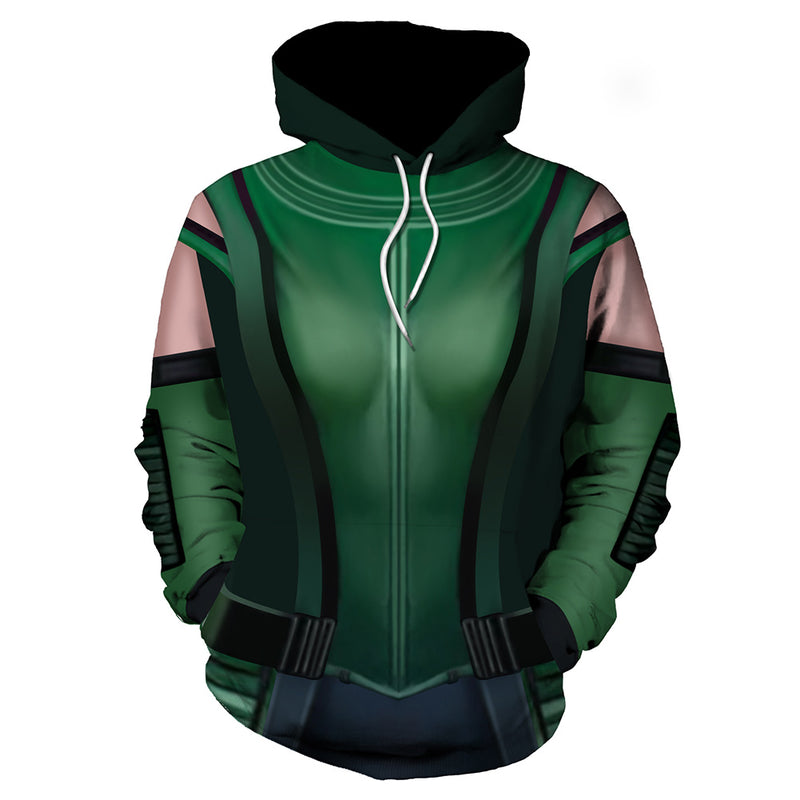 Gamora Guardians of the Galaxy Cosplay Hoodie 3D Printed Hooded Sweatshirt Men Women Casual Streetwear Pullover