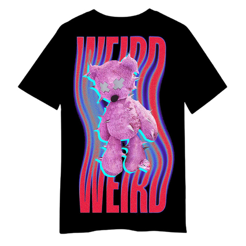 Gen Z Rock Emo e-kids E-girls and e-boys Weird bear T shirt Cosplay T-shirt Summer Men Women Short Sleeve Shirt