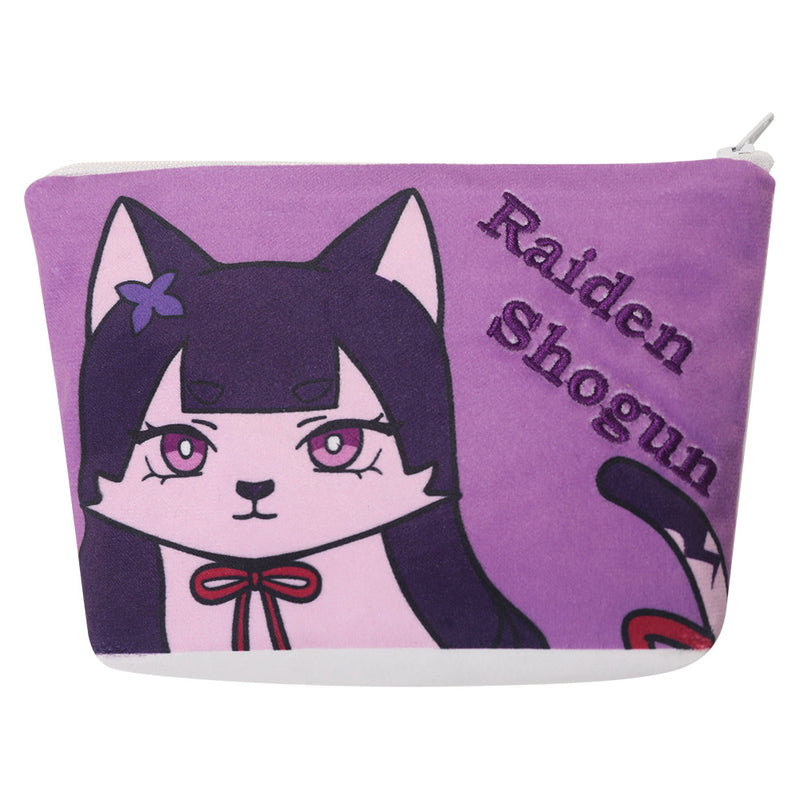 Genshin Impact  Rainden Shogun Cosplay Handbag Clutch Bag for Men Women Rainden Shogun funny Clutch bag