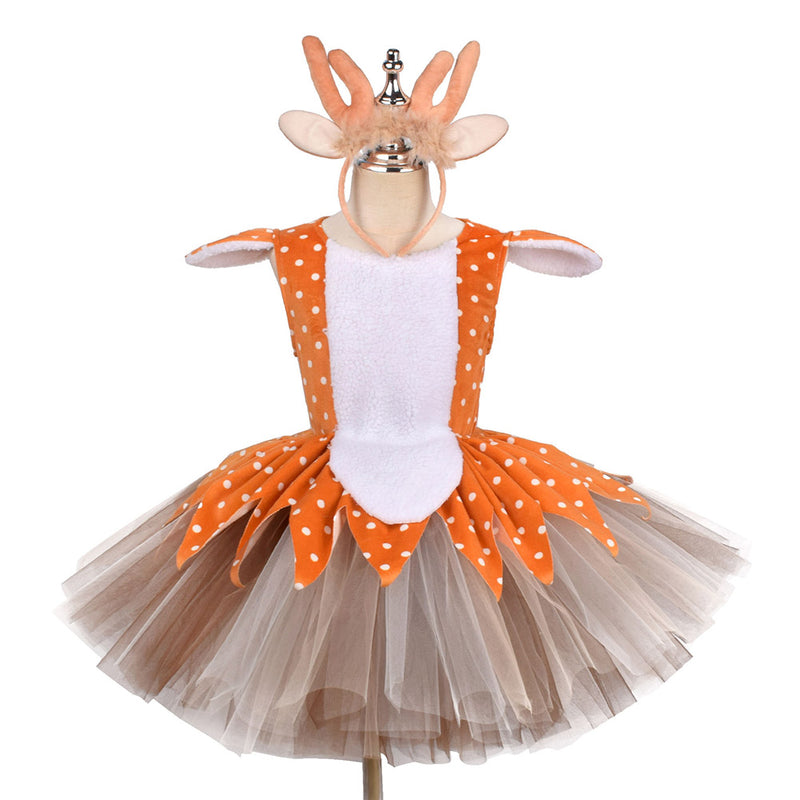 Girl Elk Cosplay Costume Outfits Halloween Carnival Suit