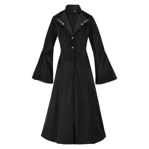 Gothic Cosplay Costume Long Coat Outfits Halloween Carnival Suit