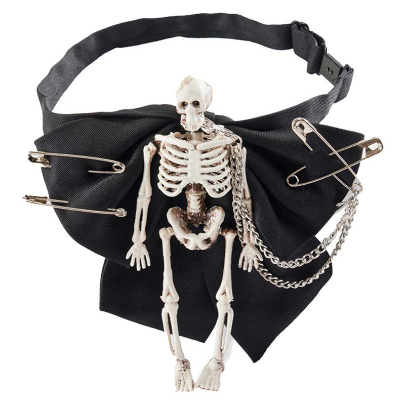 Gothic Dark Skull Collar Punk Halloween Carnival Costume Accessories