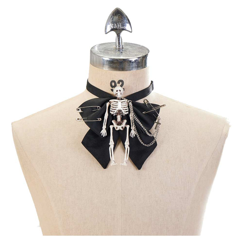 Gothic Dark Skull Collar Punk Halloween Carnival Costume Accessories