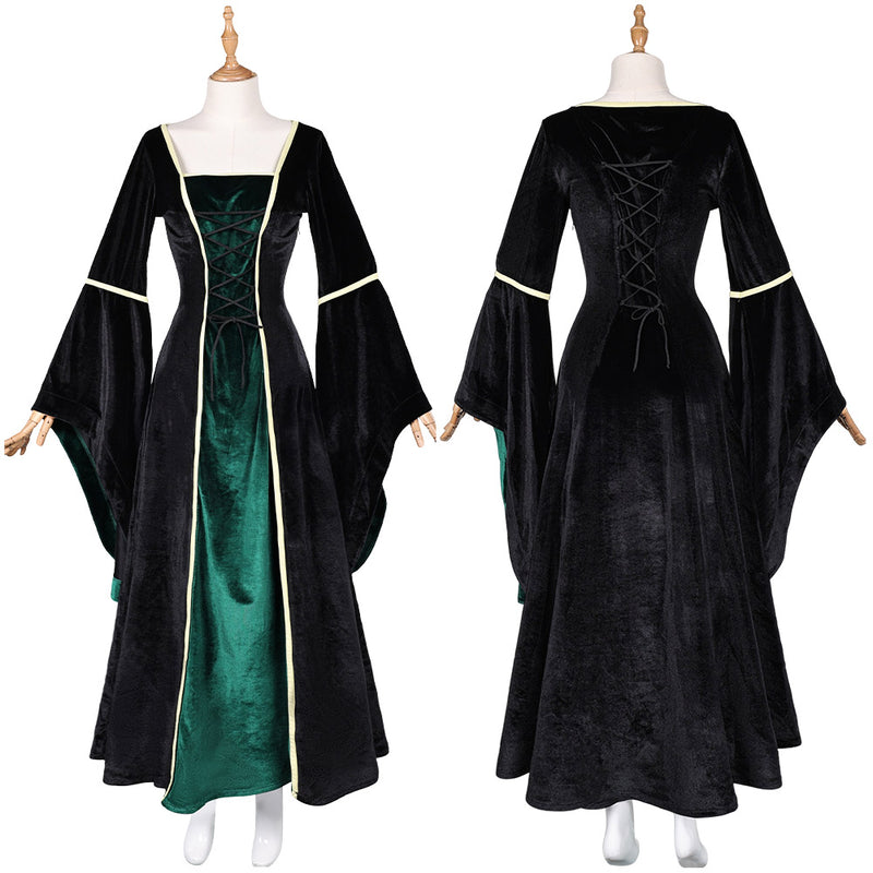 Gothic formal dress Medieval Clothing halloween costume Cosplay Costume Outfits Halloween Carnival Suit